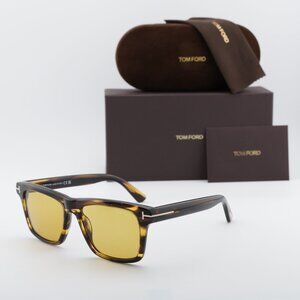 Tom Ford Buckley-02 FT0906 55E Square Sunglasses - Havana/Brown